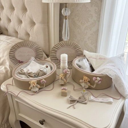 Set trusou botez cu lumanare + Set prima baita Premium [0]