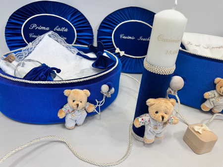 Set trusou botez cu lumanare + Set prima baita Premium [3]