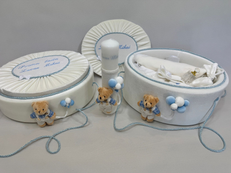 Set trusou botez cu lumanare+ Set prima baita Premium [5]