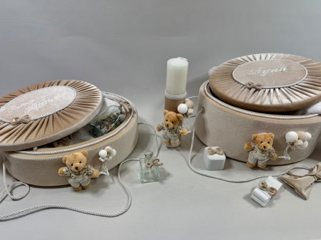 Set trusou botez cu lumanare + Set prima baita Premium [4]