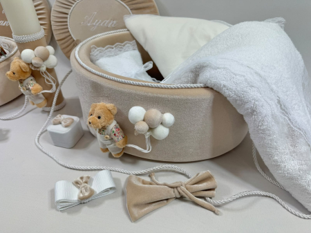 Set trusou botez cu lumanare + Set prima baita Premium [3]