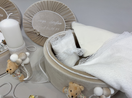 Set trusou botez cu lumanare + Set prima baita Premium [3]