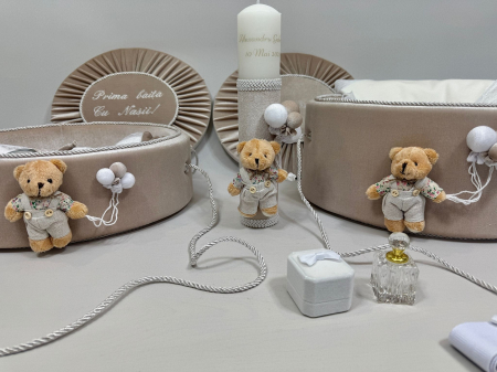 Set trusou botez cu lumanare + Set prima baita Premium [1]