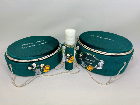 Set trusou botez cu lumanare + Set prima baita Luxury [6]