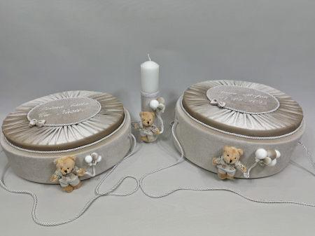 Set trusou botez cu lumanare + Set prima baita Premium [7]