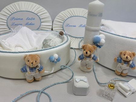 Set trusou botez cu lumanare+ Set prima baita Premium [3]