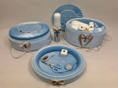 Set trusou botez cu lumanare + Set prima baita +tavita mot Deluxe [2]