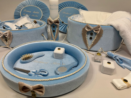 Set trusou botez cu lumanare + Set prima baita +tavita mot Deluxe [1]