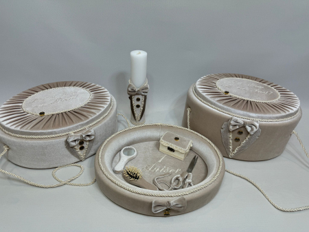 Set trusou botez cu lumanare + Set prima baita +tavita mot Deluxe [6]