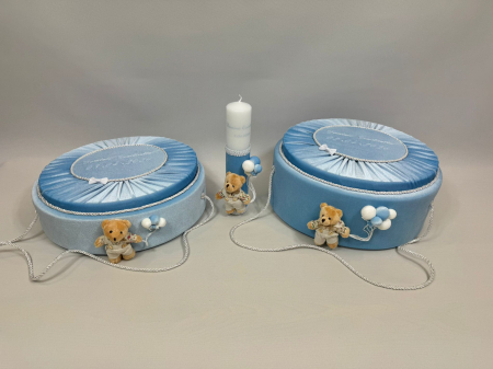 Set trusou botez cu lumanare + Set prima baita  Premium [8]