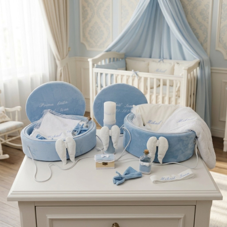 Trusouri Botez Exclusive - trusou botez cu lumanare+ Set prima baita Exclusive