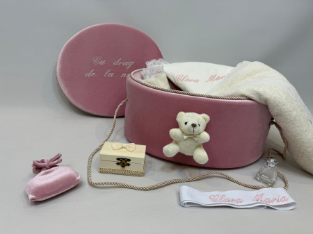 Trusouri Botez Clasic - Trusou botez la cufar din catifea Clasic