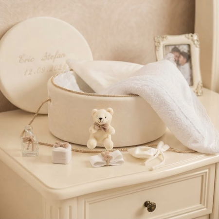 Trusouri Botez Clasic - Trusou botez la cufar din catifea Clasic