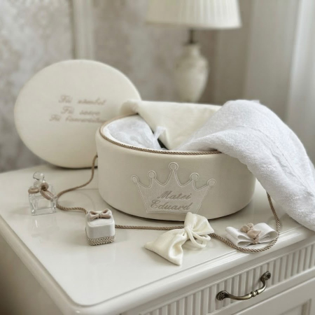 Trusouri Botez Clasic - Trusou botez la cufar din catifea  Clasic