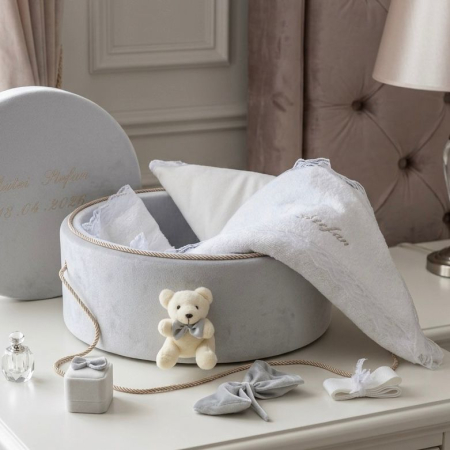 Trusouri Botez Clasic - Trusou botez la cufar din catifea Clasic