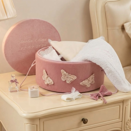 Trusouri Botez Clasic - Trusou botez la cufar din catifea  Clasic