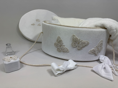 Trusouri Botez Clasic - Trusou botez La cufar din catifea Clasic