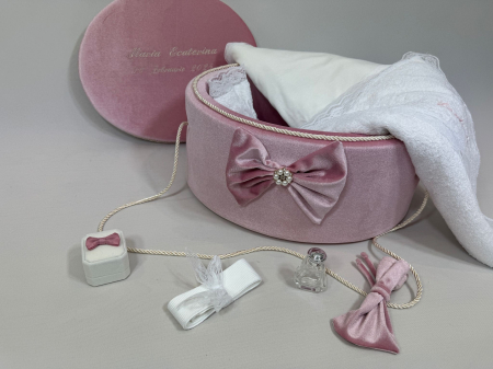 Trusouri Botez Clasic - Trusou botez la cufar din catifea Clasic