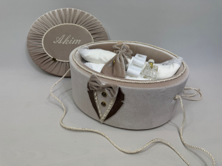 Trusou botez la cufar din catifea Deluxe [3]