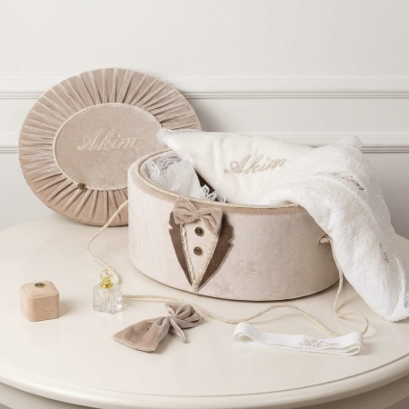 Trusou botez la cufar din catifea Deluxe [0]