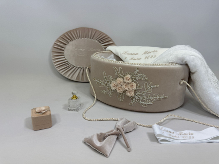 Trusouri Botez Elegance - Trusou botez la cufar din catifea Elegance