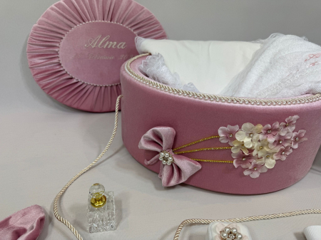 Trusouri Botez Elegance - Trusou botez la cufar din catifea Elegance