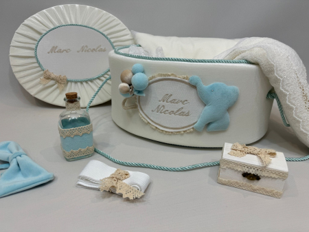 Trusouri botez Luxury - Trusou botez la cufar din catifea Luxury