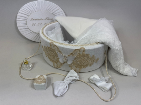 Trusouri Botez Elegance - Trusou botez la cufar din catifea Elegance