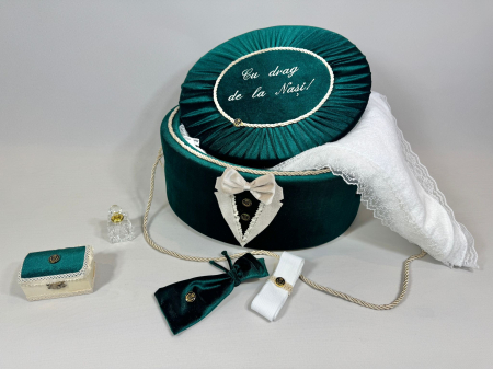 Trusou botez la cufar din catifea Deluxe [3]