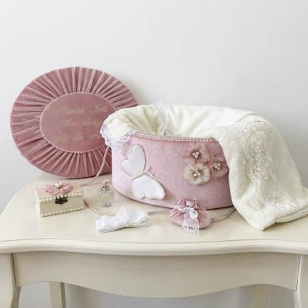 Trusouri Botez Elegance - Trusou botez la cufar din catifea Elegance