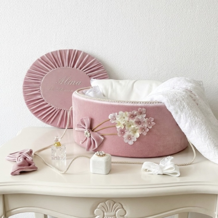 Trusouri Botez Elegance - Trusou botez la cufar din catifea Elegance