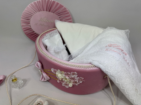 Trusou botez la cufar din catifea Elegance [2]