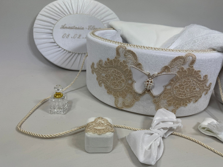 Trusou botez la cufar din catifea Elegance [1]
