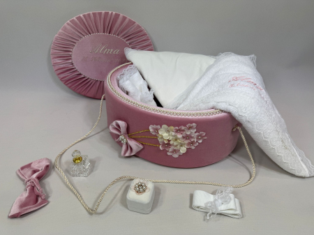 Trusou botez la cufar din catifea Elegance [1]