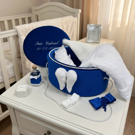 Trusouri Botez Exclusive - Trusou botez la cufar din catifea Exclusive