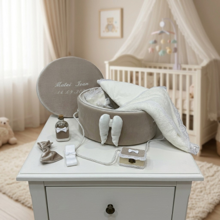 Trusouri Botez Exclusive - Trusou botez la cufar din catifea Exclusive