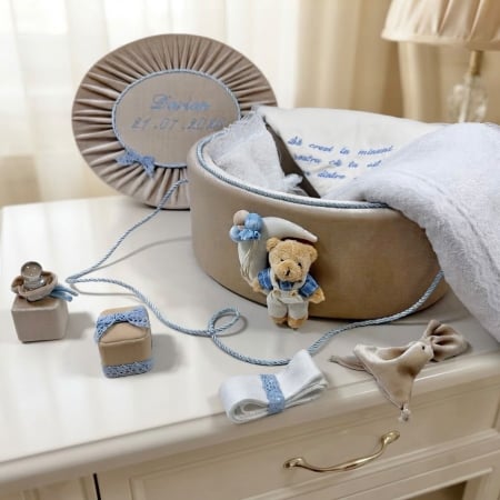 Trusouri Botez Exclusive - Trusou botez la cufar din catifea Exclusive