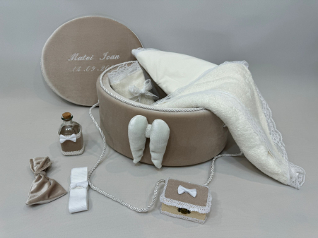 Trusouri Botez Exclusive - Trusou botez la cufar din catifea Exclusive