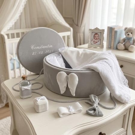 Trusouri Botez Exclusive - Trusou botez la cufar din catifea Exclusive