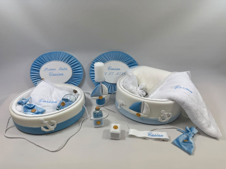 Trusou botez cu lumanare+Set Prima Baita Luxury [1]