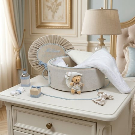 Trusouri botez Luxury - Trusou botez la cufar din catifea Luxury