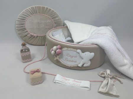 Trusouri botez Luxury - Trusou botez la cufar din catifea Luxury