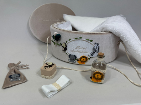 Trusouri botez Luxury - Trusou botez la cufar din catifea Luxury