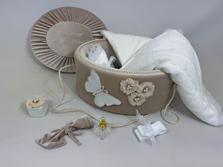 Trusou botez la cufar din catifea Ola Baby Elegance [4]
