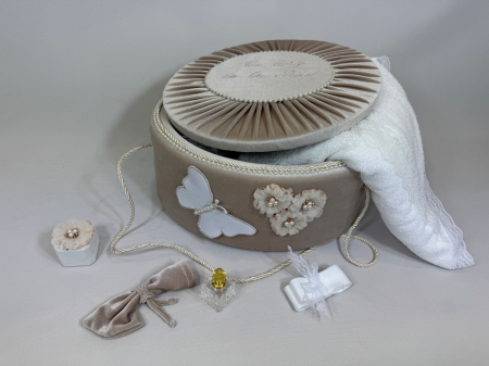 Trusou botez la cufar din catifea Ola Baby Elegance [3]