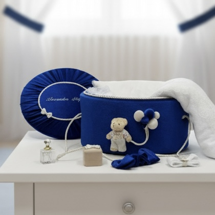 Trusouri botez Premium - Trusou botez la cufar din catifea  Premium