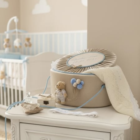 Trusouri botez Premium - Trusou botez la cufar din catifea Premium