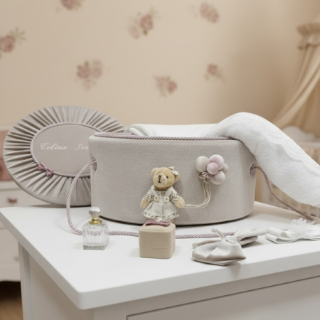 Trusouri botez Premium - Trusou botez la cufar din catifea  Premium