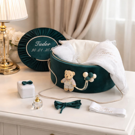 Trusou botez la cufar din catifea Premium [0]