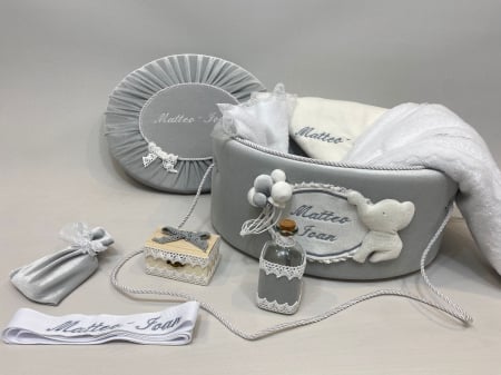 Trusouri botez Luxury - Trusou botez la cufar din catifea Luxury